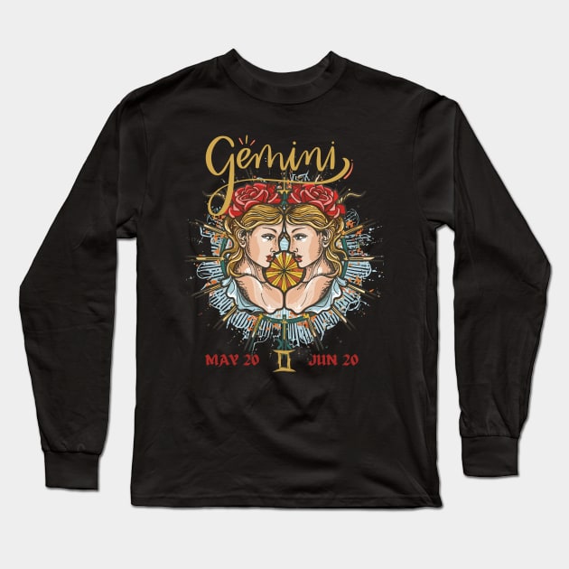 Perfect Gift For a Gemini Long Sleeve T-Shirt by Ironclaw